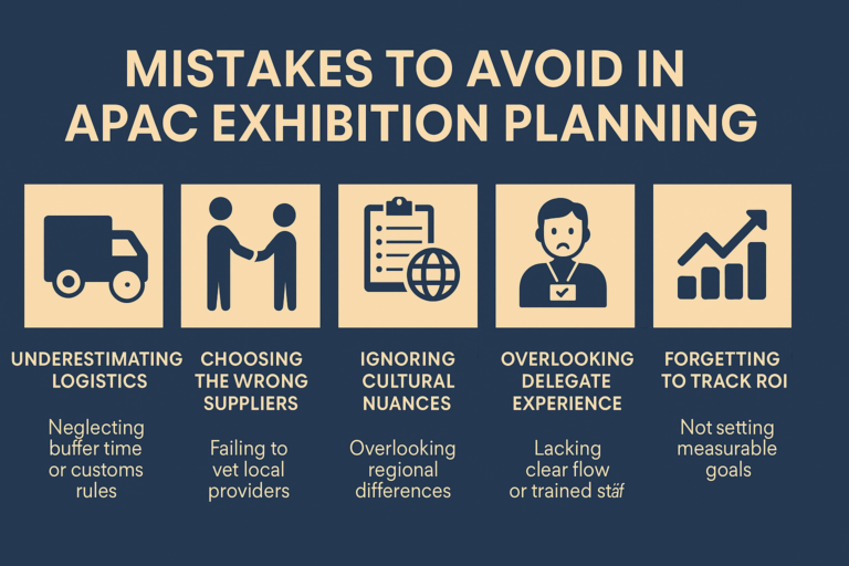 Mistakes to avoid in exhibition and trade show planning
