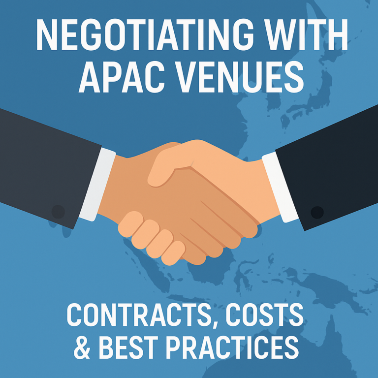 negotiating with APAC venues
