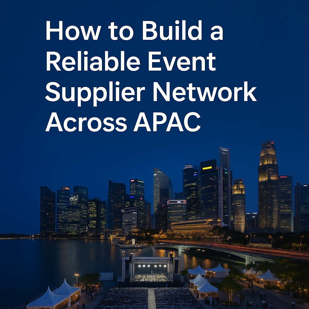 How to Build a Reliable Event Supplier Network Across APAC